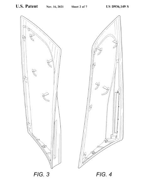 PS5 faceplate patent schematic