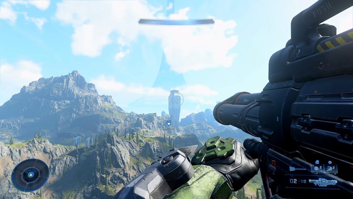 Halo Infinite physics clip flying with Gravity Hammer