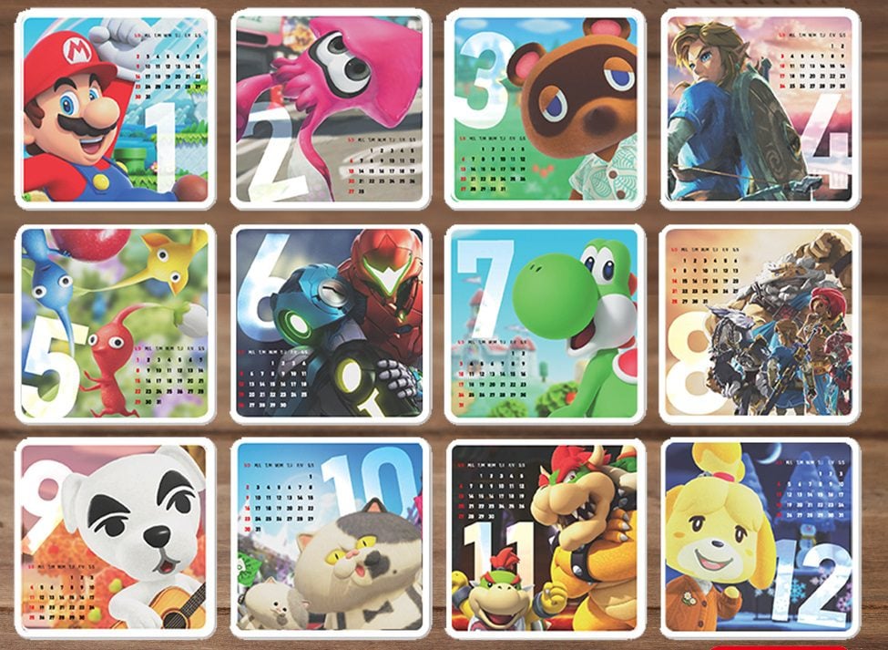 Nintendo 2022 calendar