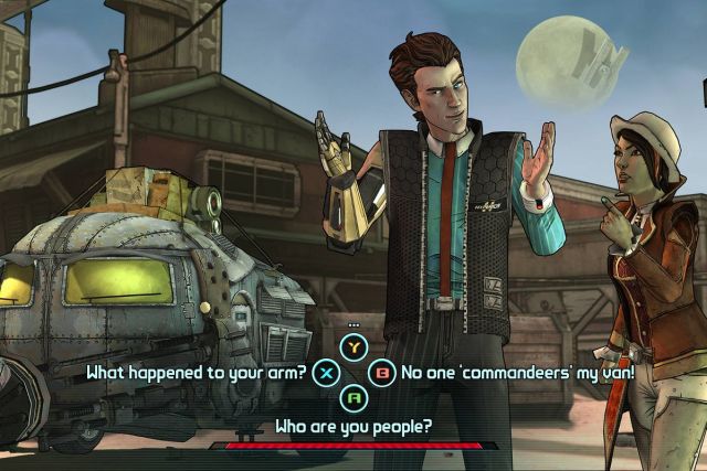 Making a choice in Tales from the Borderlands