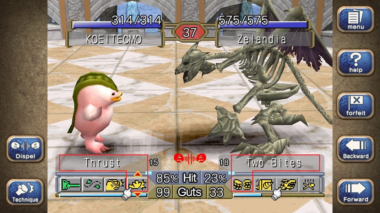 Monster Rancher 1 & 2 DX tournament screenshot