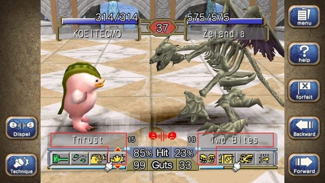 Monster Rancher 1 & 2 DX tournament screenshot