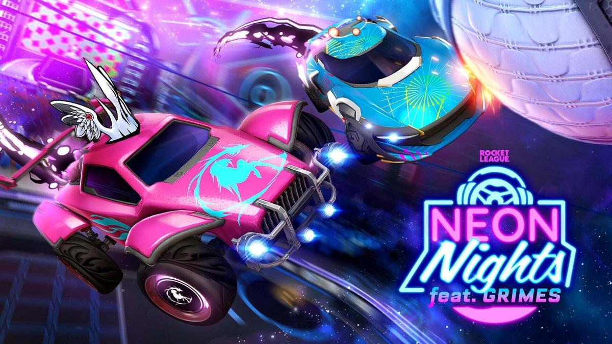 Rocket League Neon Nights event with Grimes