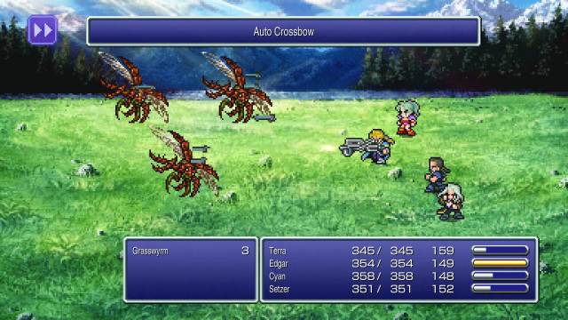 Final Fantasy VI Pixel Remaster battle screenshot