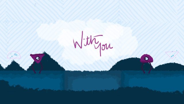 The title screen for With You
