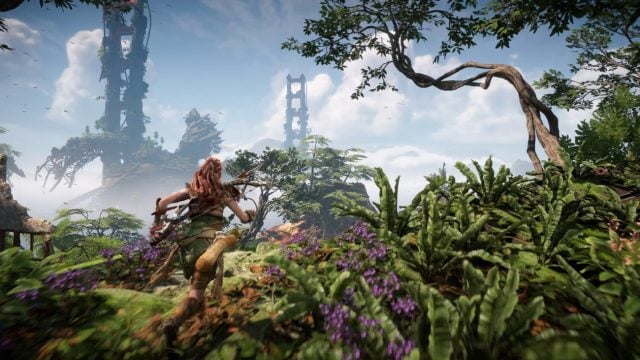 horizon forbidden west play and plant trees trophy