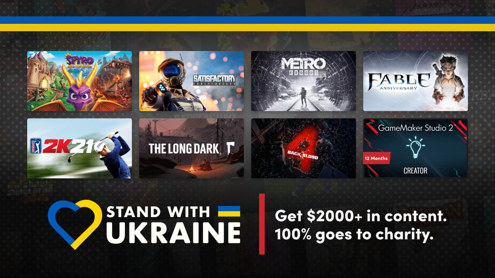 Humble Stand With Ukraine bundle is packed with games, books, and more thumbnail