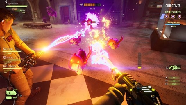 Fighting ghosts in Ghostbusters: Spirits Unleashed