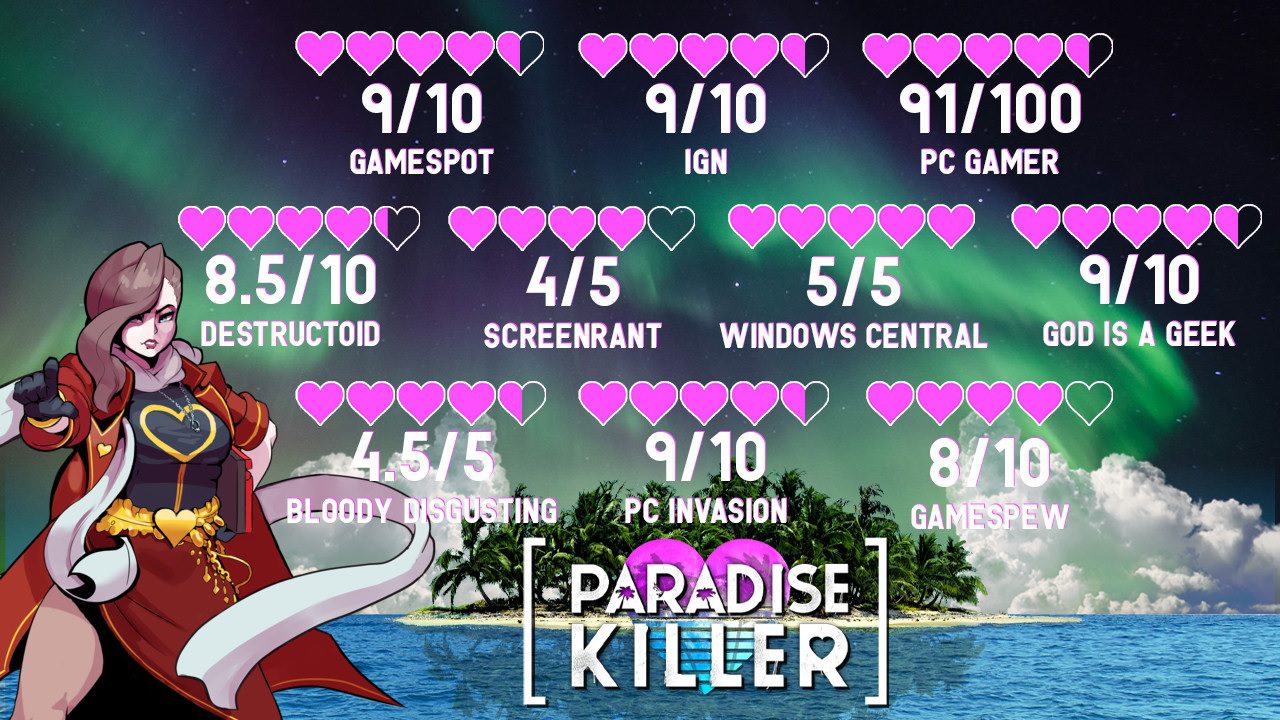 paradise killer reviews pc switch ps4 xbox