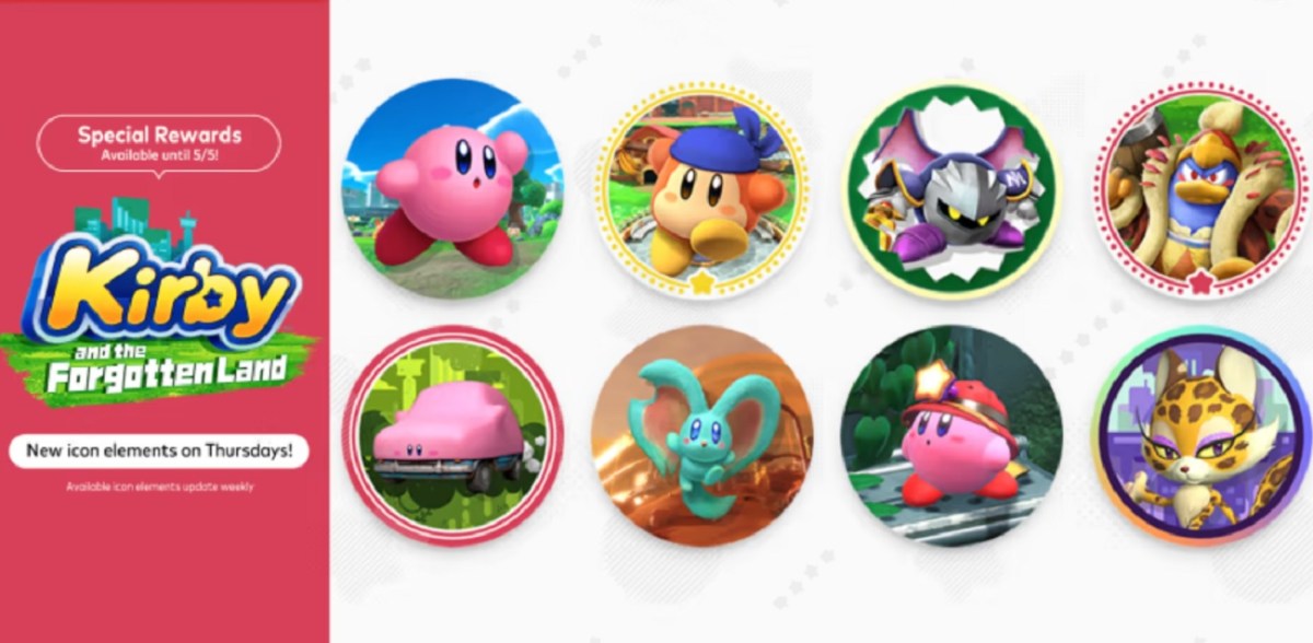 Kirby Nintendo Switch Online avatars