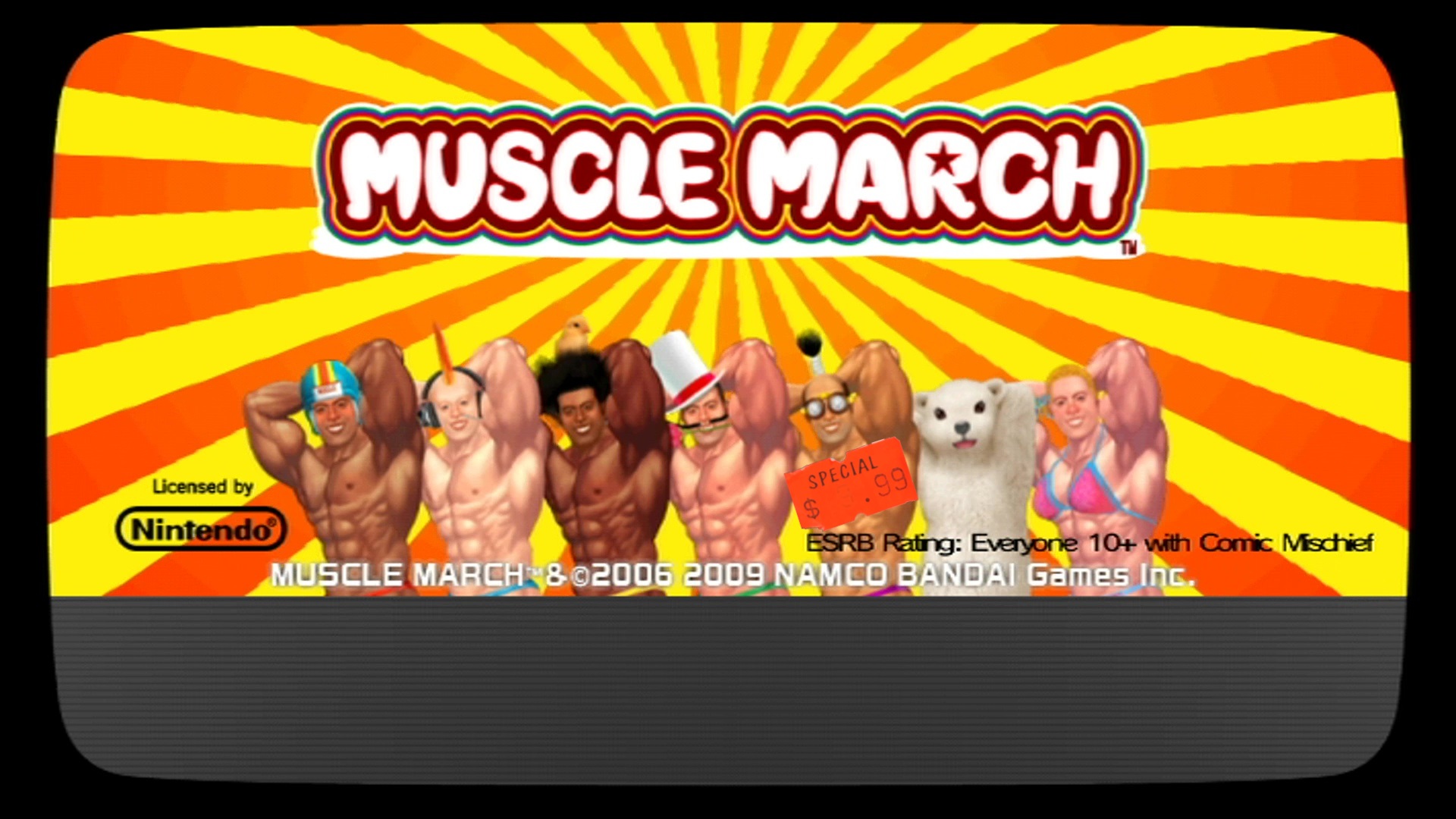 Muscle March Wiiware Screen