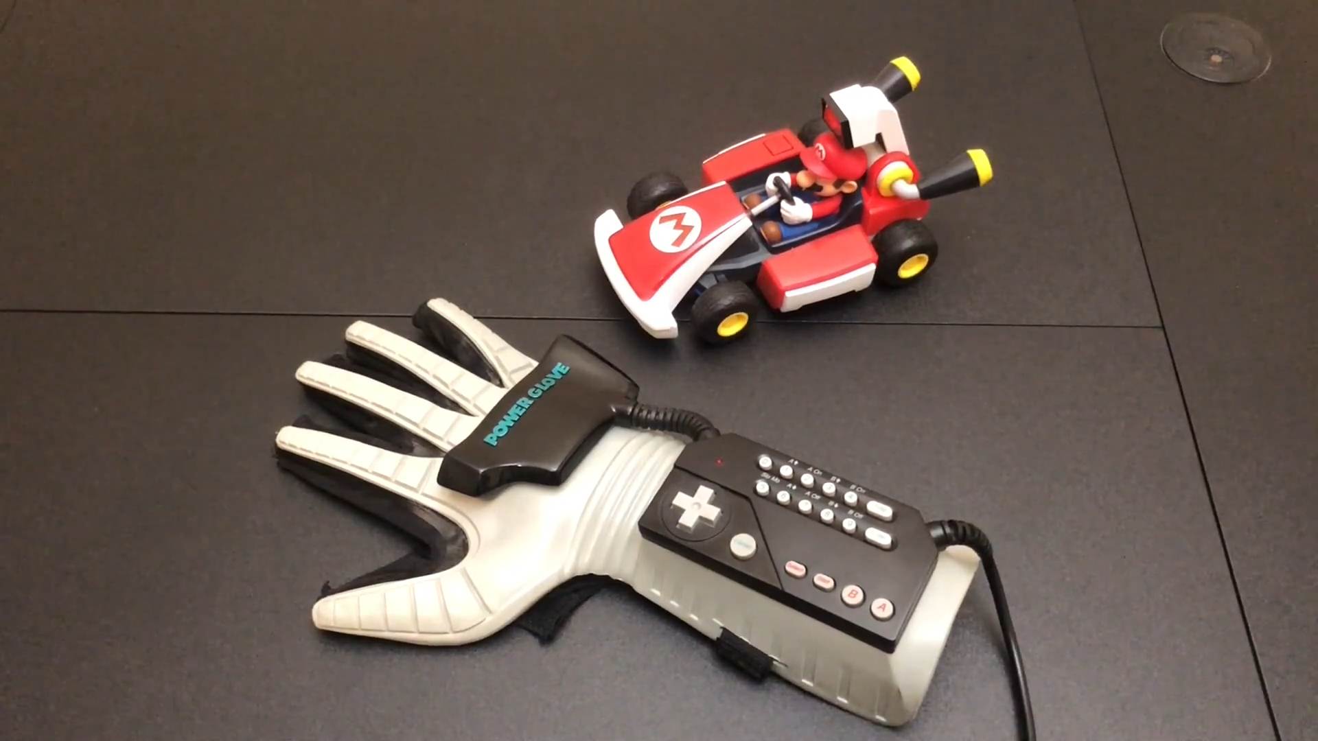 Modder hooks their Power Glove up to Mario Kart Live Home Circuit