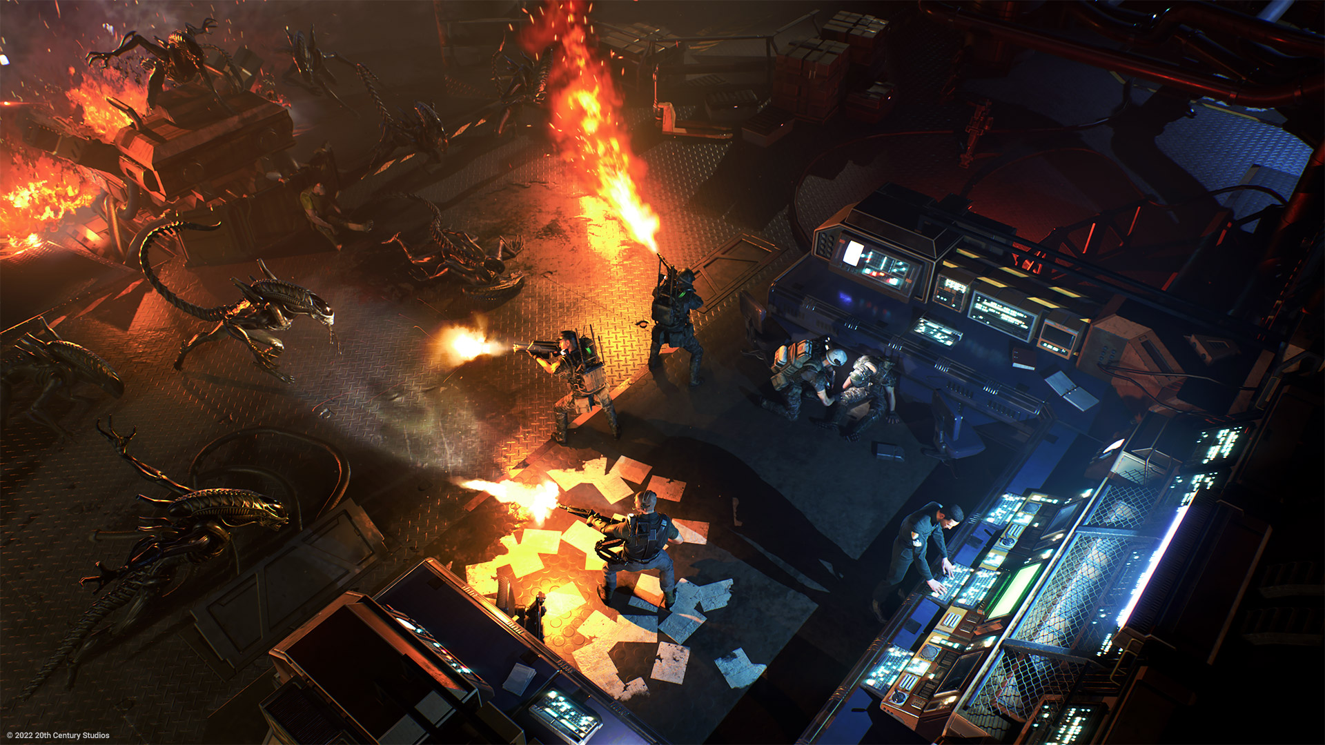 Aliens: Dark Descent squad game screenshot