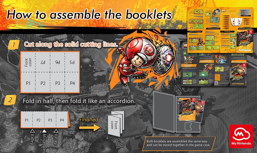 strategy booklets for Mario Strikers Switch