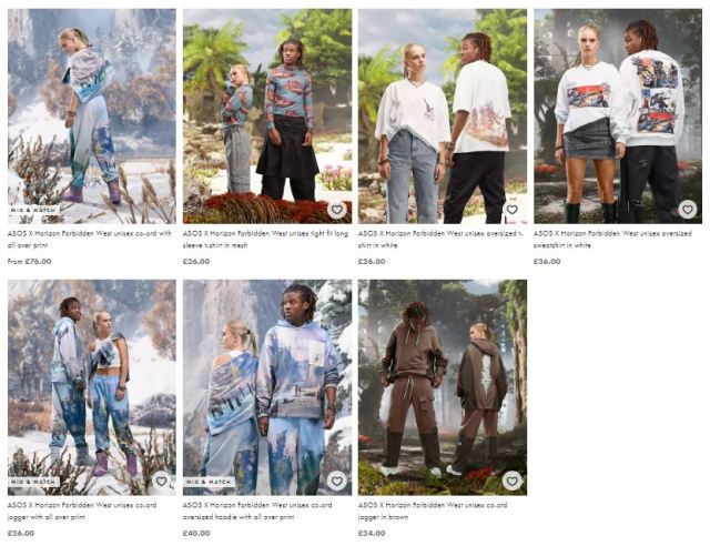 ASOS anuncia coleção de roupas de Horizon Forbidden West - PSX Brasil,  forbidden traduzir 
