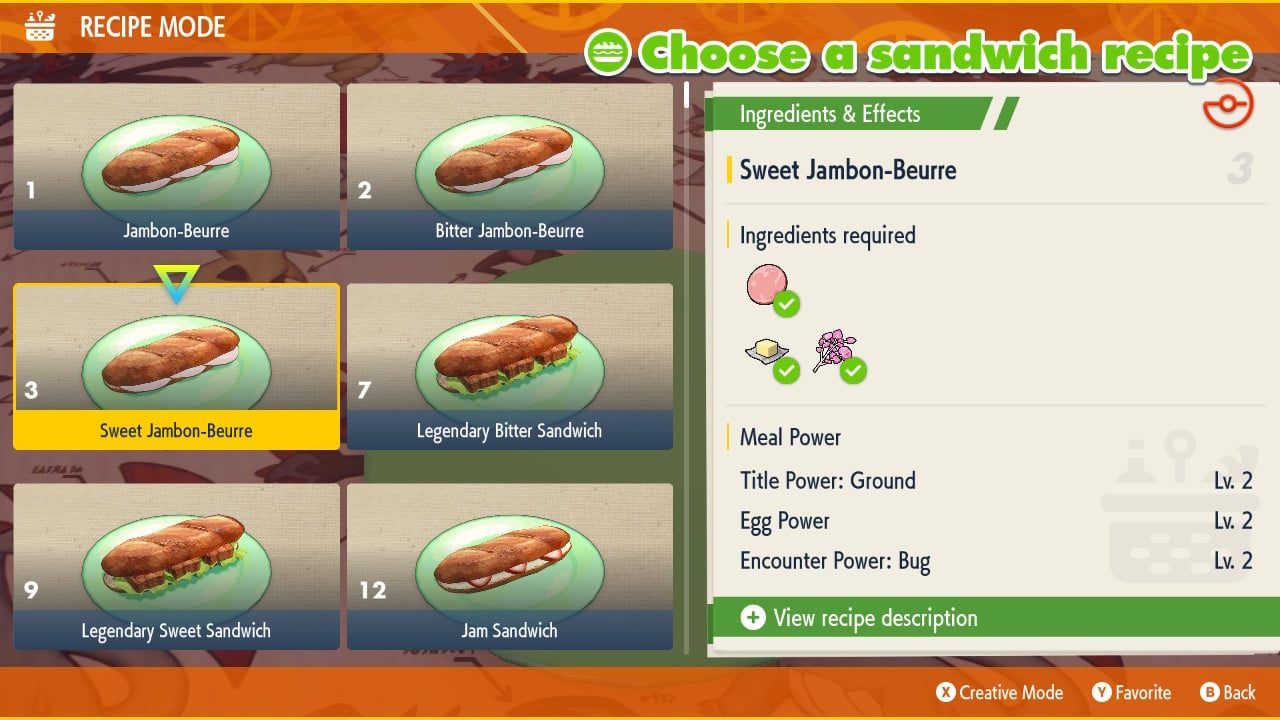 Pokemon Scarlet & Violet Egg Power Sandwich: Recipes to boost Breeding