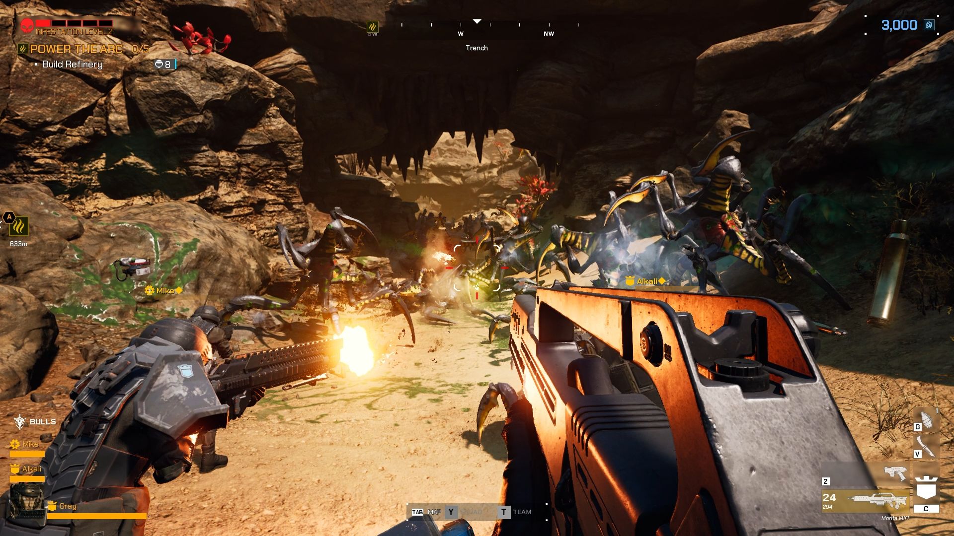 Starship Troopers: Extermination is a co-op bug shooter from Squad devs