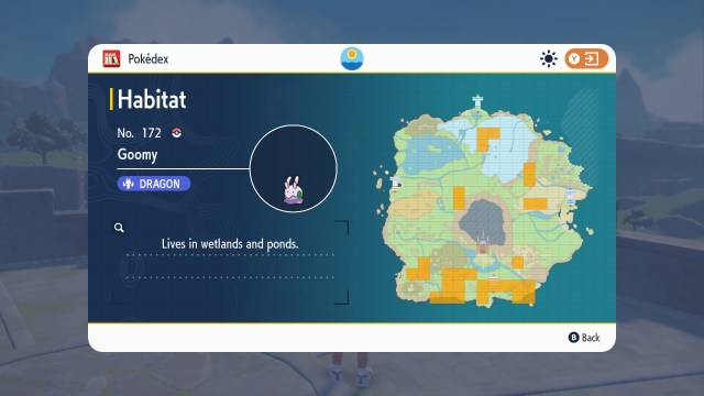 How does the rain system work in Pokémon Scarlet & Violet? - Goomy location