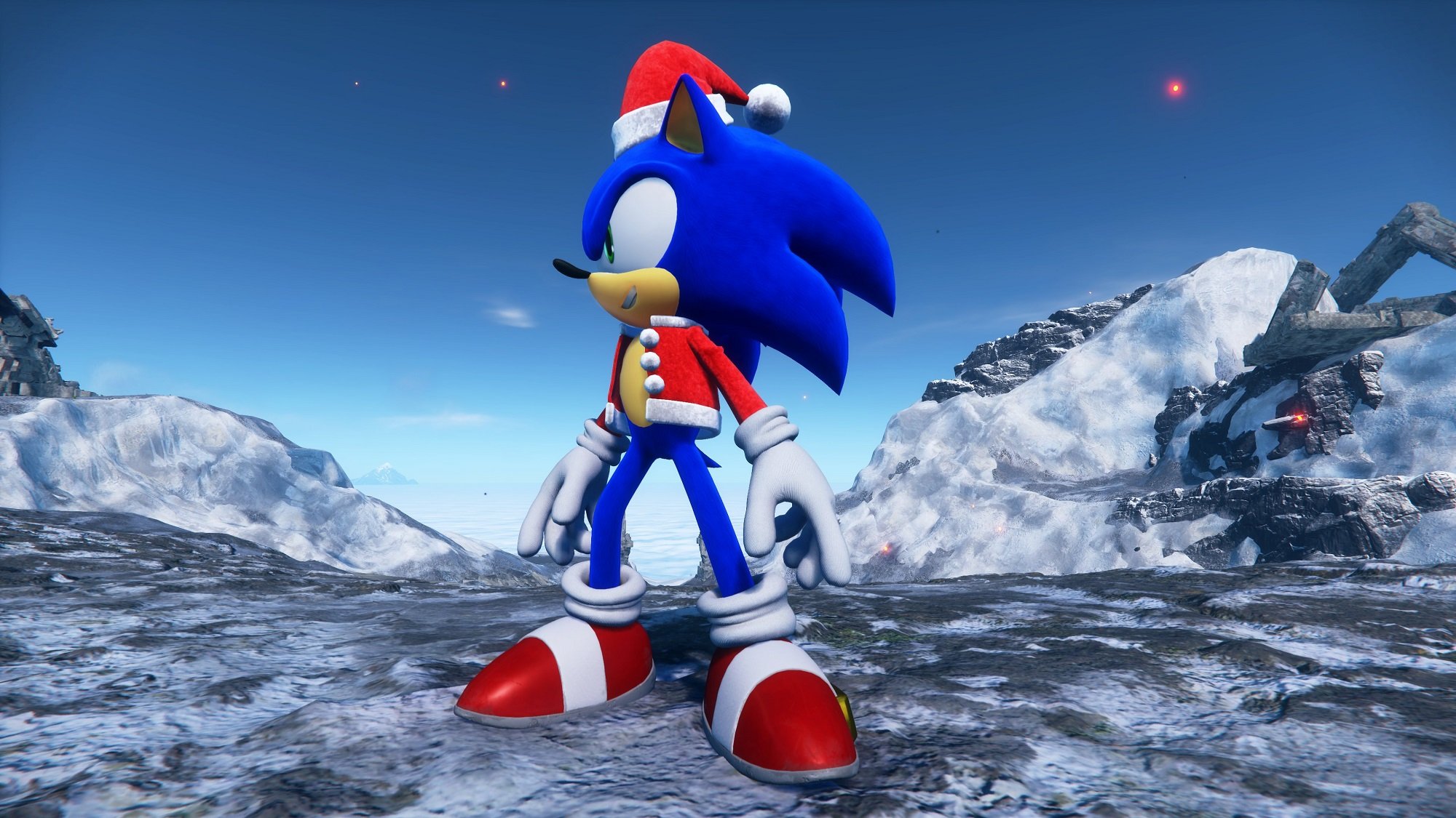 free Holiday Cheer Suit DLC in Sonic Frontiers
