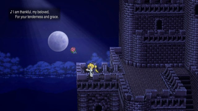 Final Fantasy VI and its protagonist, Celes, as she appears in the opera scene