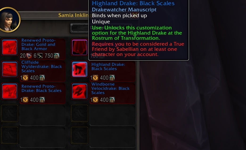 How to get the Black Scales Highland Drake in WoW Dragonflight