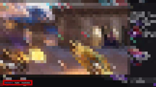 Pixelated image of Twitch that highlights where Overwatch 2 Drops are enabled
