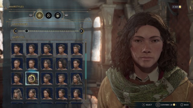 Switch hairstyle in Hogwarts Legacy
