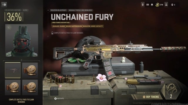 Unchained Fury MW2 Iso Hemlock weapon blueprint