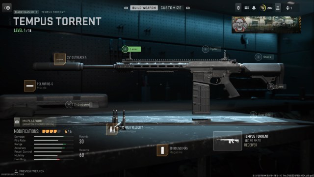 Warzone 2 and MW2 Tempus Torrent Loadout