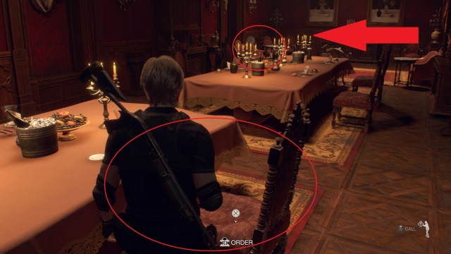 The Resident Evil 4 Remake Dining Hall puzzle explained