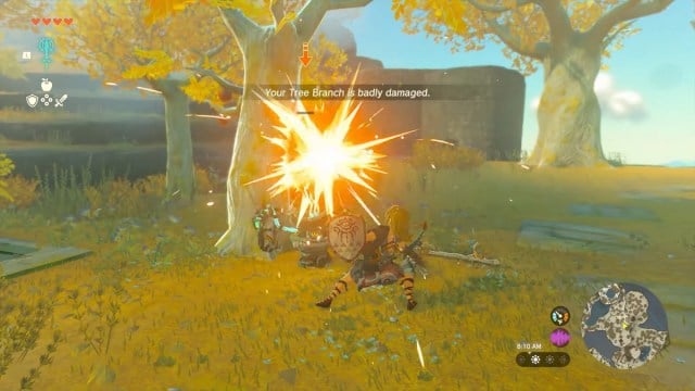 Zelda Tears of the Kingdom badly damaged weapon