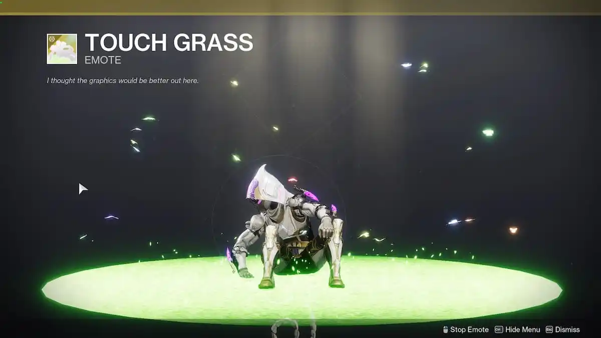 How to get the Touch Grass emote in Destiny 2