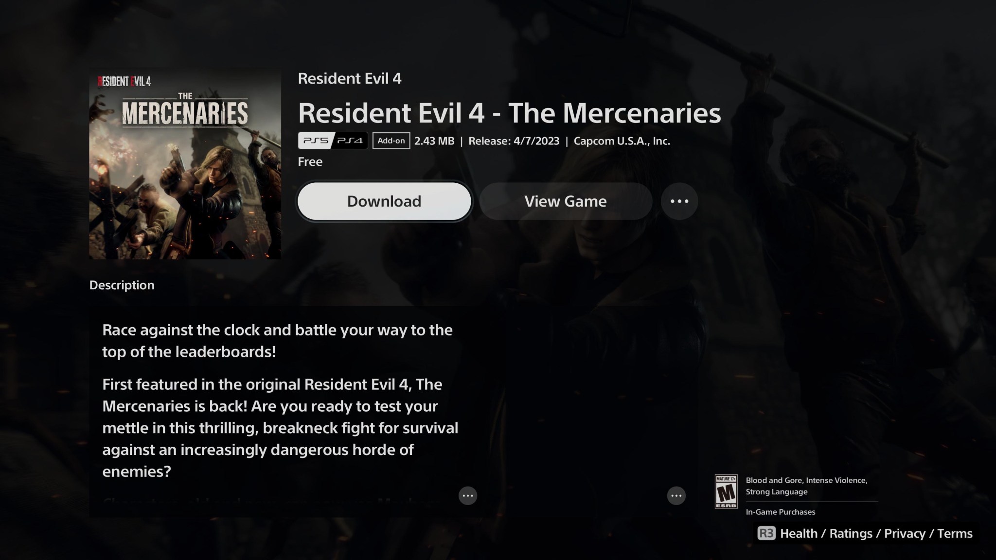 How to play Mercenaries in Resident Evil 4 remake