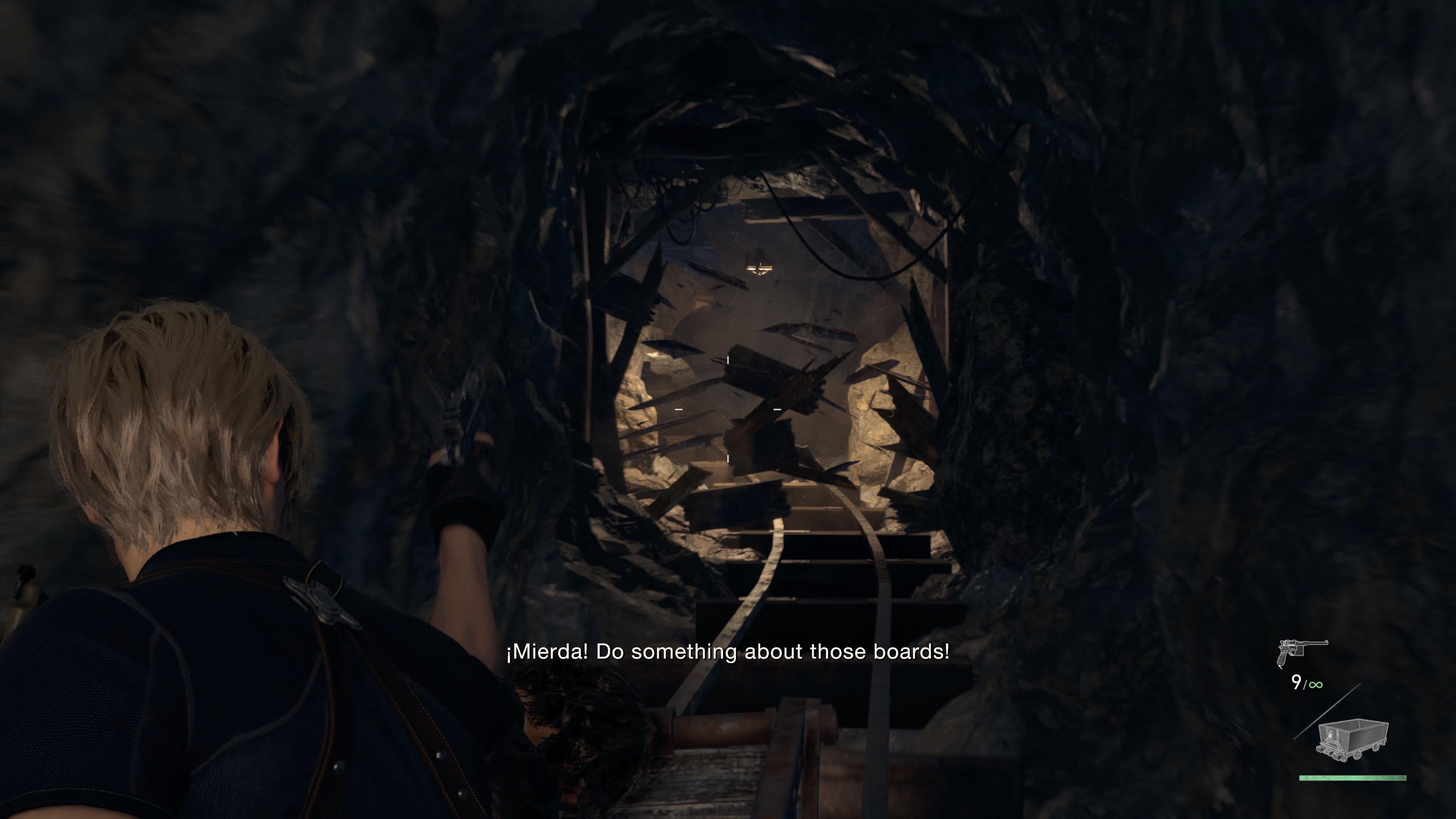 How to survive the minecart ride without damage Resident Evil 4 remake ...