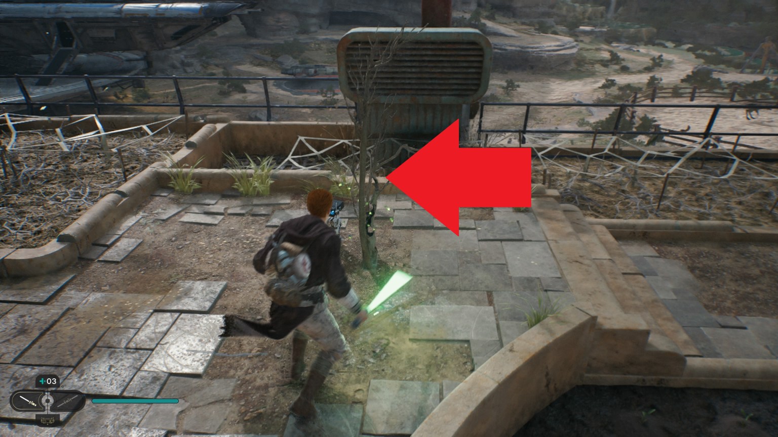 Where to find the rooftop garden in Jedi Survivor and how it works