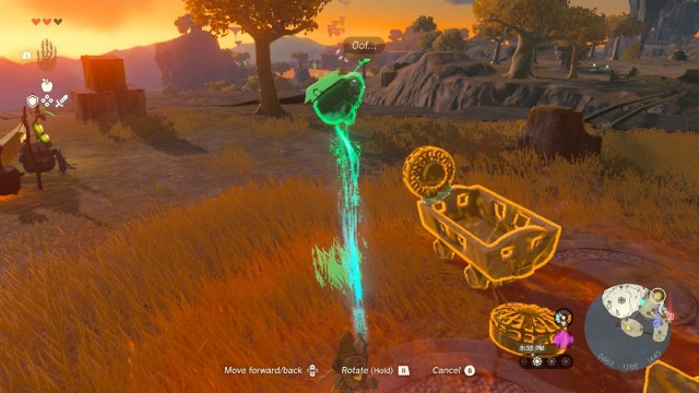 Moving the Korok in Tears of the Kingdom