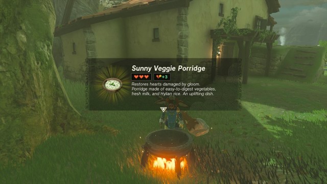 The Legend of Zelda Tears of the Kingdom Gloom-Borne Illness Porridge