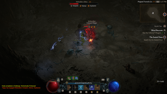 Diablo 4 Blind Burrows Dungeon Completion