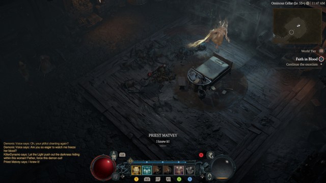 Faith in Blood Quest Exorcism of Sister Octavia in Diablo 4