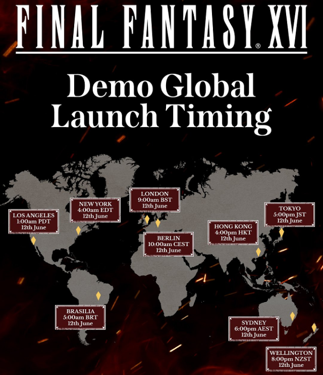 Final Fantasy XVI Demo Launch Times