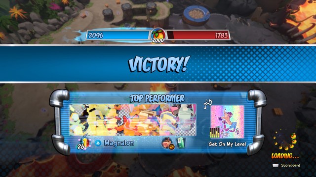 Crash Team Rumble victory screen
