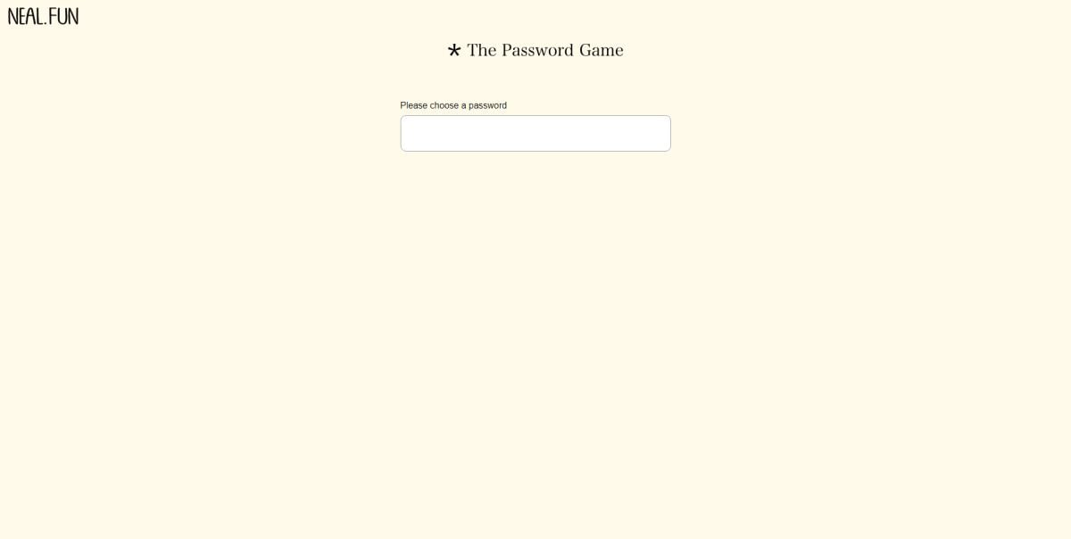 Das Passwortspiel