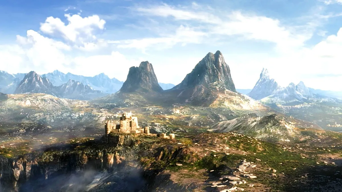 The Elder Scrolls 6: mountains in the distance.