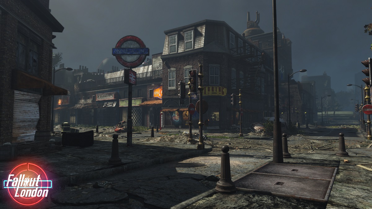 Fallout London: a dilapidated Camden.