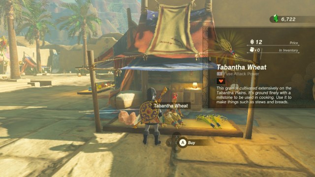 Tabantha Wheat being sold in Gerudo Town.