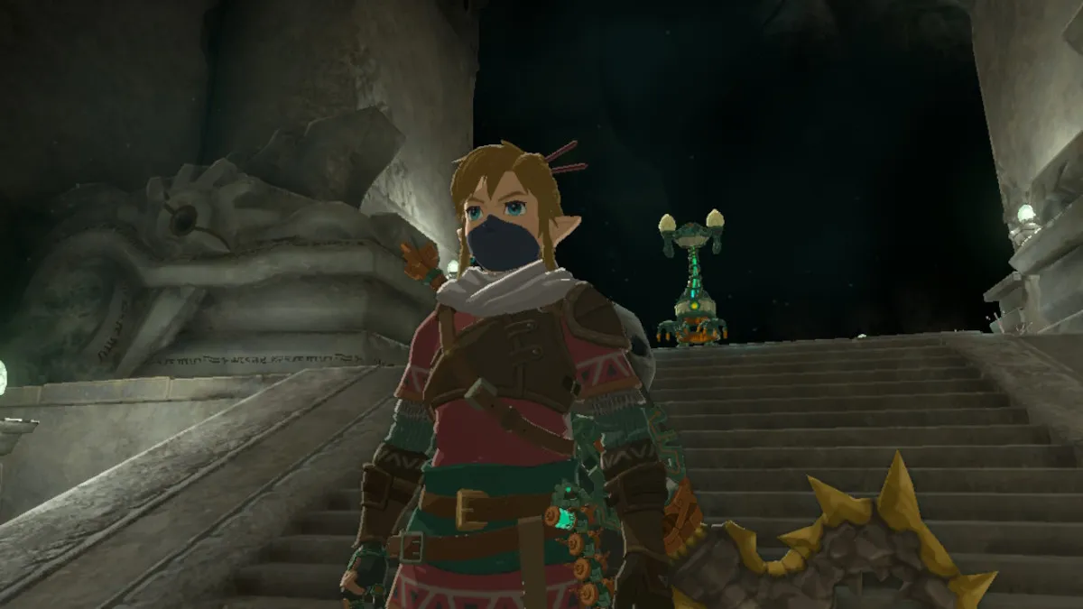 Link in the Depths in The Legend of Zelda: Tears of the Kingdom.