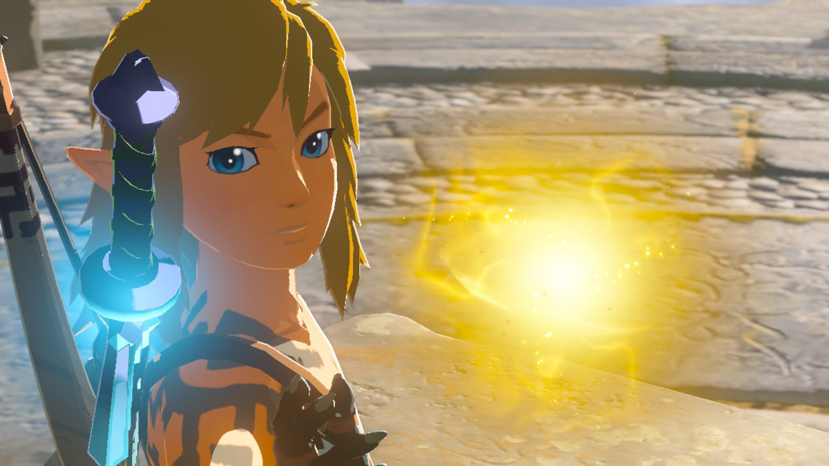Link next to glowing orb in The Legend of Zelda: Tears of the Kingdom