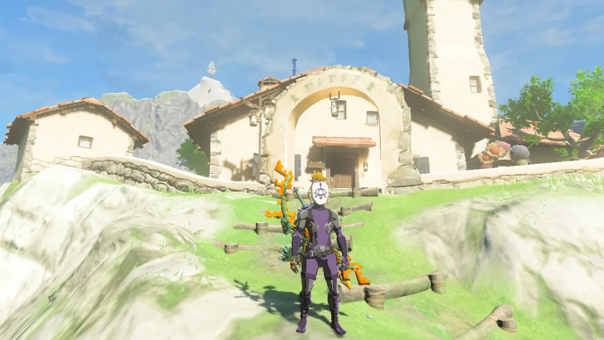Link wearing Yiga Armor set in The Legend of Zelda: Tears of the Kingdom.