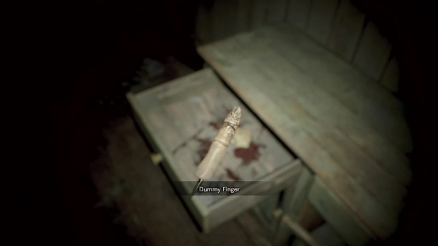 The dummy finger from the RE7 demo