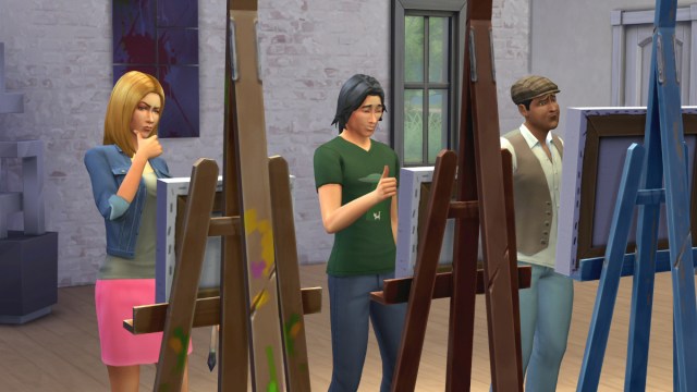 Peinture des Sims dans les Sims 4